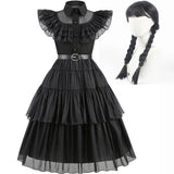 Disney-Inspired Wednesday Addams Cosplay