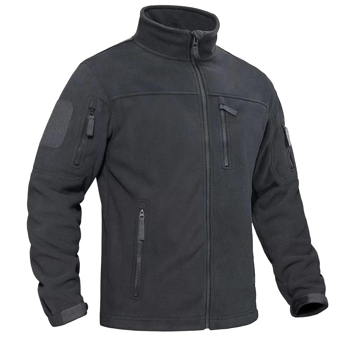 TACVASEN-Men-s-Fleece-Jacket-Soft-Warmth-Windproof-Full-Zip-Up-Coat-Multiple-Zipper-Pockets-Hiking
