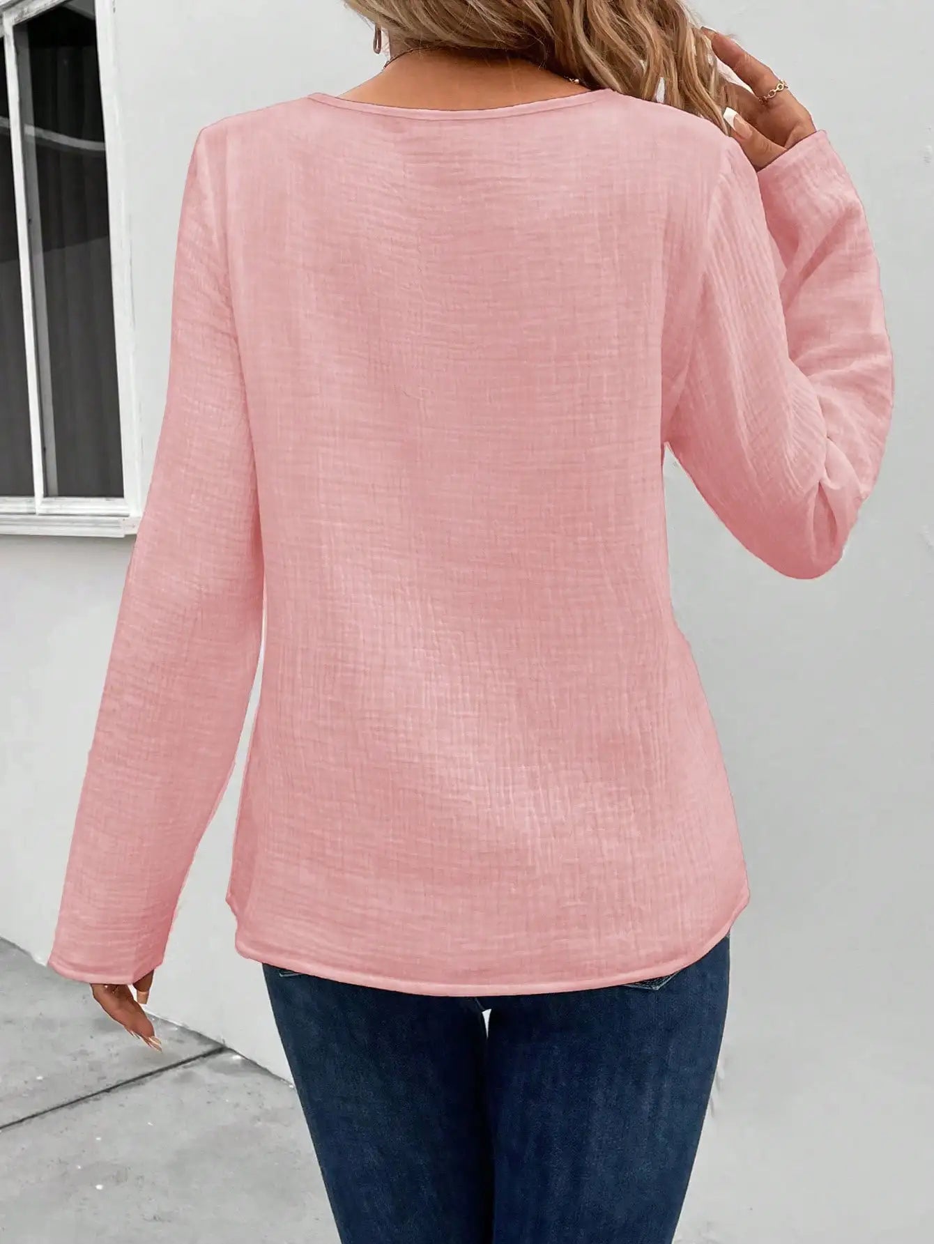 Cross border fashionable and elegant women's shirts in Europe and America 4