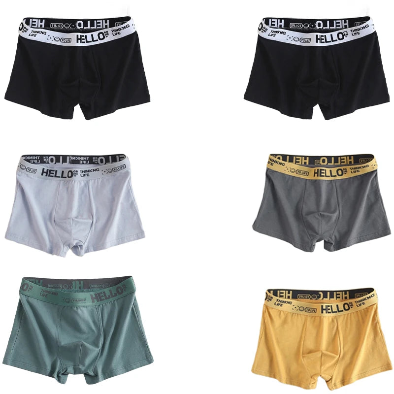 Men’s 6-Pack Premium Cotton Boxer Shorts