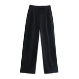Vintage High-Waist Wide-Leg Trousers