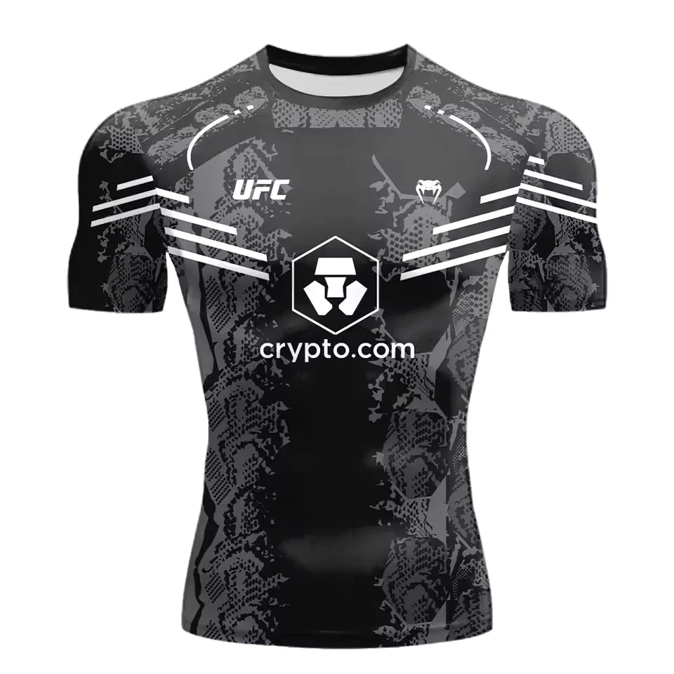 2025 New Hot Selling UFC Boxing Match Pursuer T-shirt For Men And Women In Summer  Casual Breathable Oversized Quick Drying Top