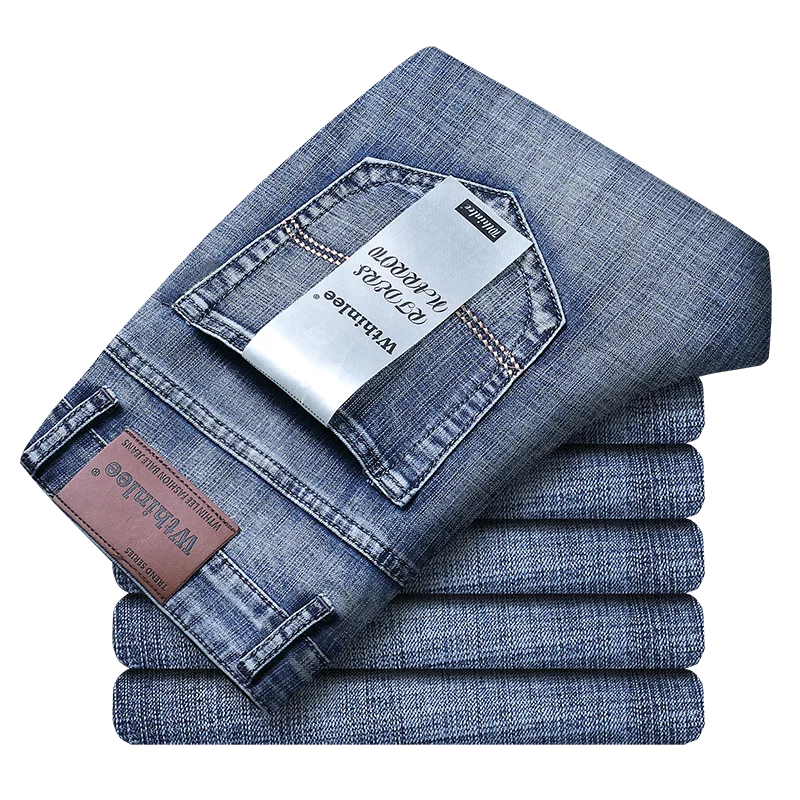 Wthinlee-New-Business-Men-s-Jeans-Casual-Straight-Stretch-Fashion-Classic-Blue-Black-Work-Denim-Trousers