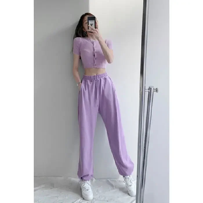 Drawstring-Fitness-Women-s-Pants-Clothing-Jogging-Sports-Elastic-Waist-Harem-Trousers-for-Woman-Pink-Baggy