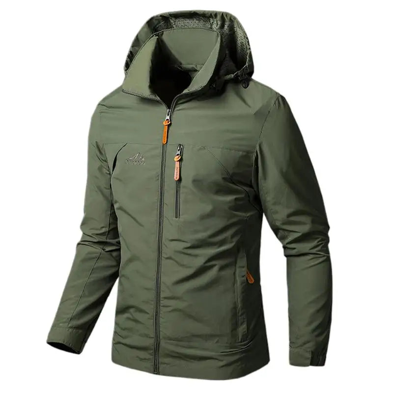 Men's Waterproof Military Hooded Windbreaker