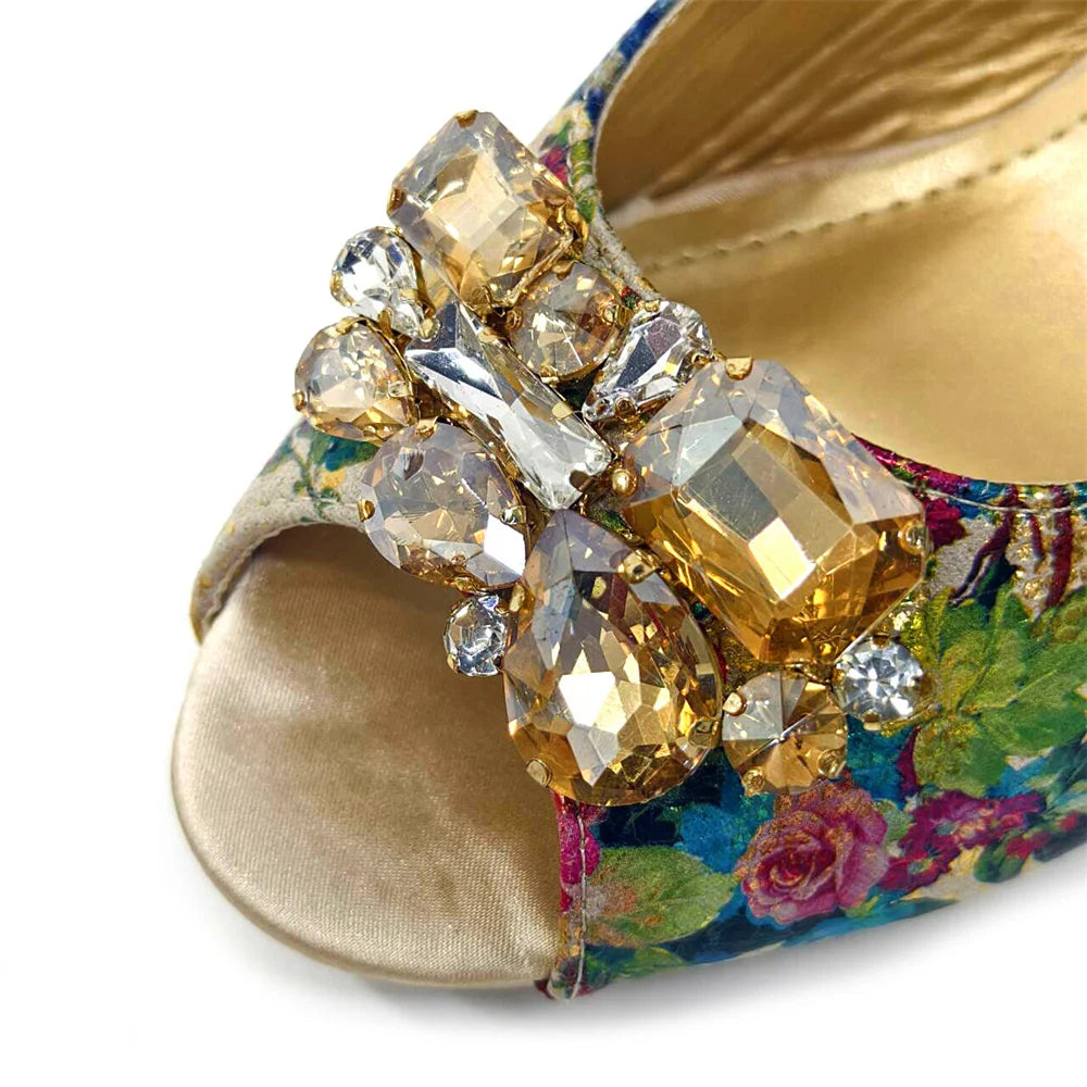 Italian Gold Heel Sandals & Matching Bag Set - 2024 Women Party Shoes (Thick Heel, Bigger Sizes) 6