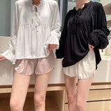 Comfortable Loose Short Pants Women Soft Ice Silk Streetwear Student Girl's shorts Female Sexy Beach Jogger Shorts Summer 6