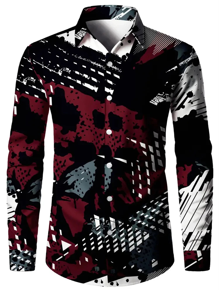 Men-s-3D-Textured-Printed-Casual-Shirt-Buttoned-Long-Sleeve-Autumn-Versatile-Lapel-Luxury-Fashion-Long