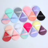 2 件 Triangle Powder Puff Face Makeup Sponge Soft Velvet Cosmetic Puff Blender Beauty Foundation Sponge Make up Accessories 2