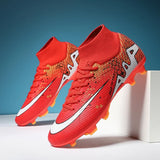 Men Soccer Shoes Outdoor Professional Training Football Boots Unisex Turf Futsal Match Soccer Cleats Grass Non-slip Breathable