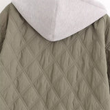 2024 Autumn/Winter New Product Fashion Casual Women's Round Neck Loose Long Sleeve Hooded Jacket Top 5