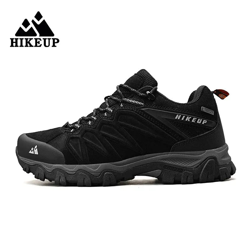 High Quality Leather Hiking Shoes Durable Outdoor Sport Men Trekking Leather Shoes Lace-Up Climbing Hunting Sneakers 2