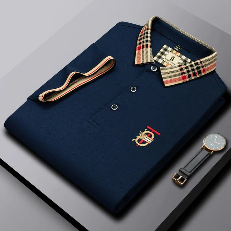 Exquisite Embroidery Casual Cotton Polo Shirt TheFashionFever 3