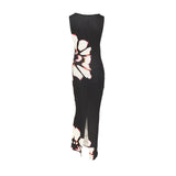 Black Dresses Women Summer New O-Neck Sleeveless Sexy Clubwear Hollow Out Dress 6