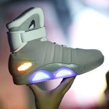 LED Light Up Basketball Shoes for Men: High Top Cosplay Sneakers - "Back to Future" Inspired 3