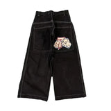 Y2K Embroidered Baggy Jeans