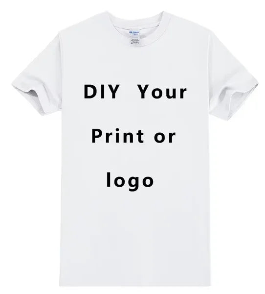 EU size 100% pure cotton custom T-shirt front and back team school uniform store logo text photo for men's personalized high-end