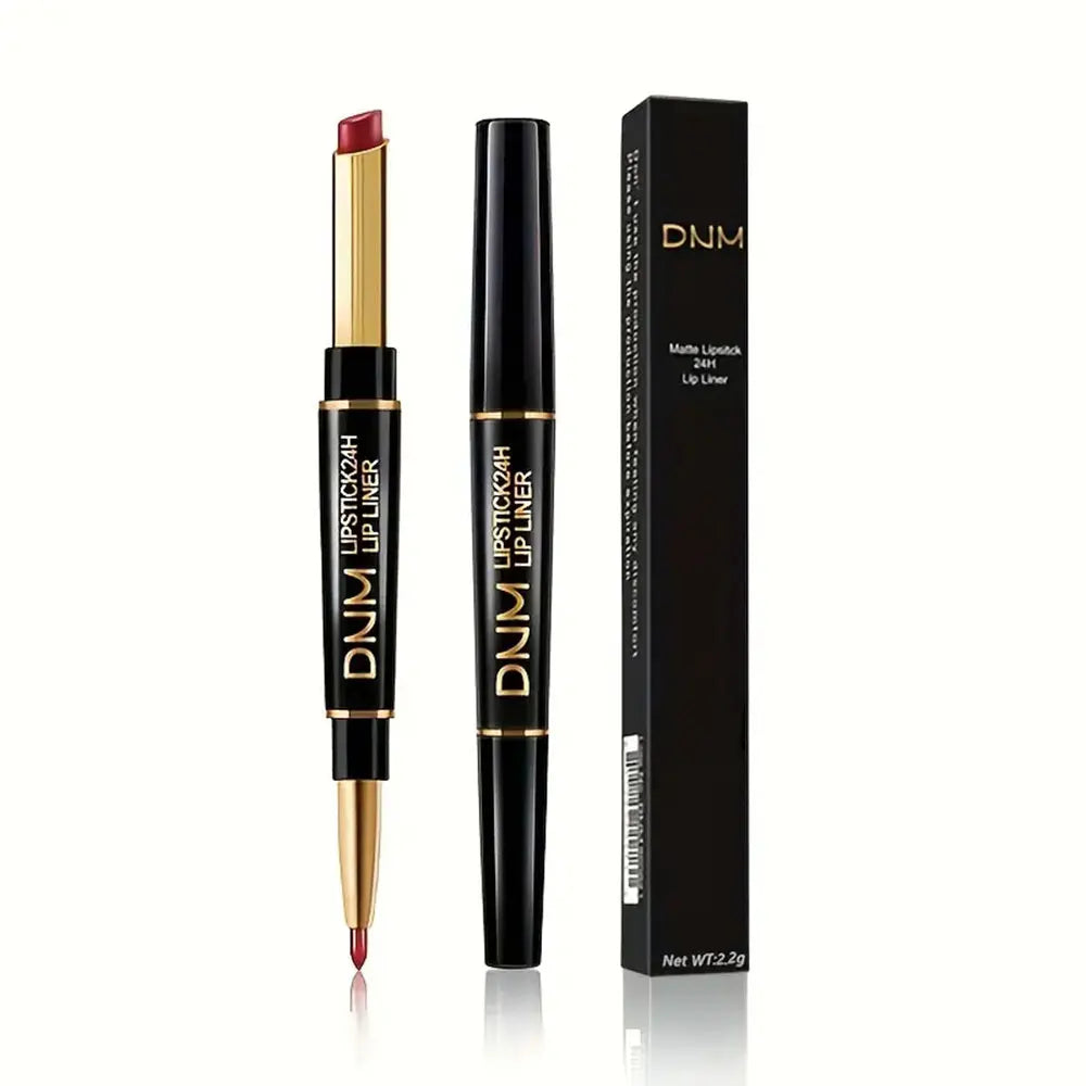 Double-ended Non-stick Cup Long Lasting Lipstick Lip Liner High Pigmented Waterproof Valentine's Day Gifts 4