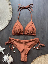 Chic Triangle Bikini Set | Women’s Brazilian Style Halter Swimwear