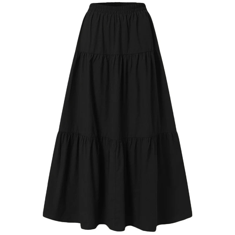 Y2K-Aesthetic-Fairycore-Vintage-Pleated-Skirt-Korean-Fashion-Harajuku-Grunge-High-Waist-Long-Skirt-Retro-Ramie