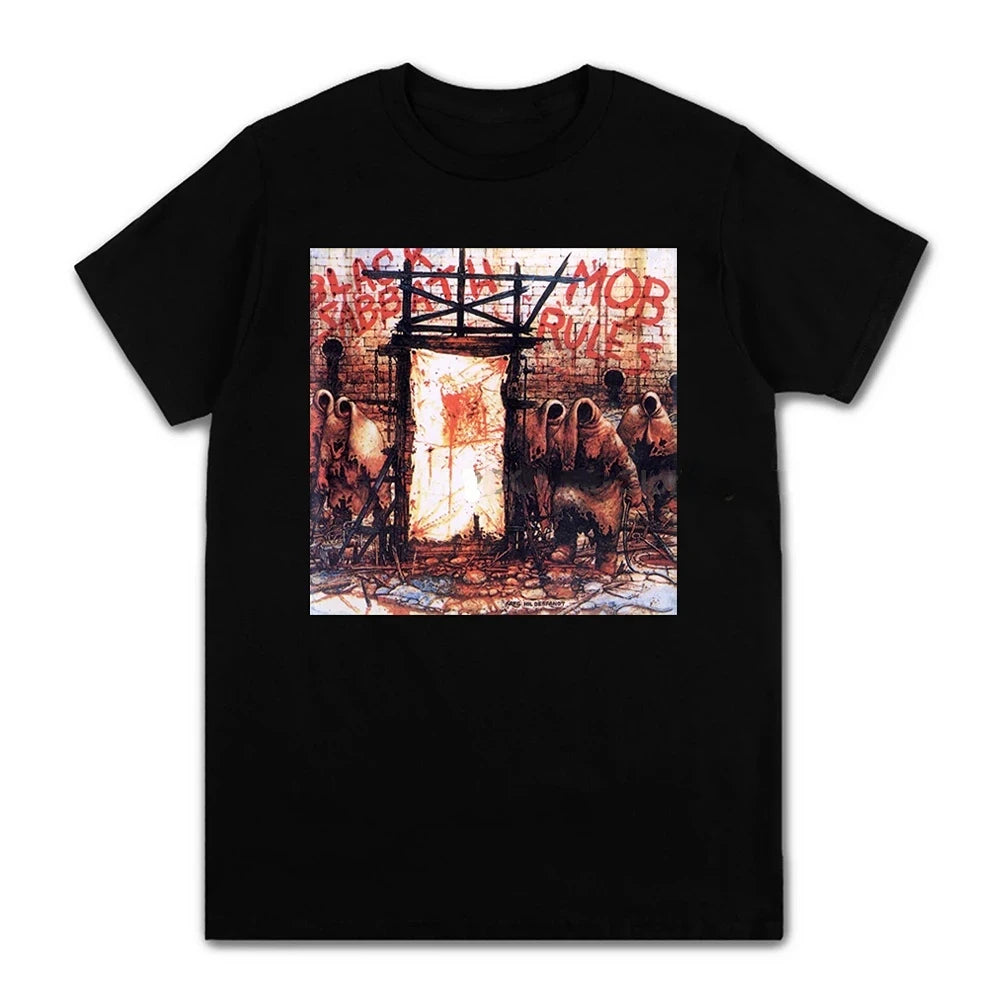 Black Metal Rock Band T shirt Men Women Fashion Casual Graphic Short Sleeve Short Sleeve Plus Size T Shirt Unisex 62474