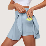 High-Waisted Athletic Print Yoga Skirt