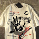 American Vintage Round Neck Short Sleeved T-shirt Men/Women Korean Inst Summer New Top 2