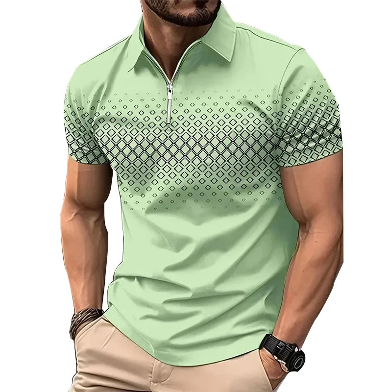 Men’s Sport Zip-Polo Shirt