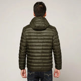 Men's All-Season Ultra Lightweight Packable Down Jacket Water and Wind-Resistant Breathable Coat Big Size Men Hoodies Jackets 2