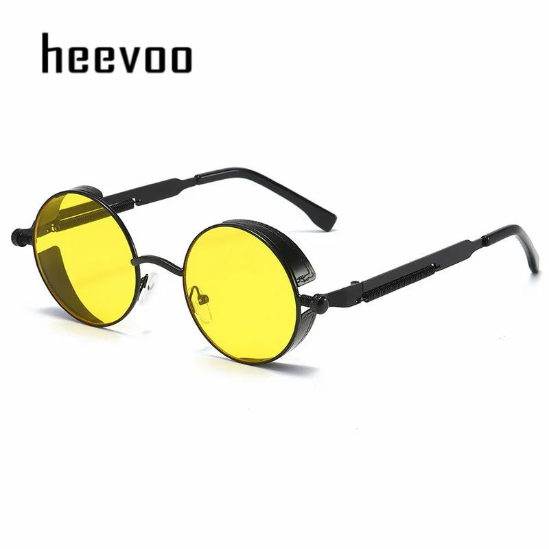 Steampunk Metal Round Sunglasses