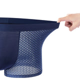 4pcs Men's Underwear Ice Silk Mesh Men Boxershorts Plus Size Panties Solid Sexy Men Boxer Summer Breathable Intimate Underpants 5