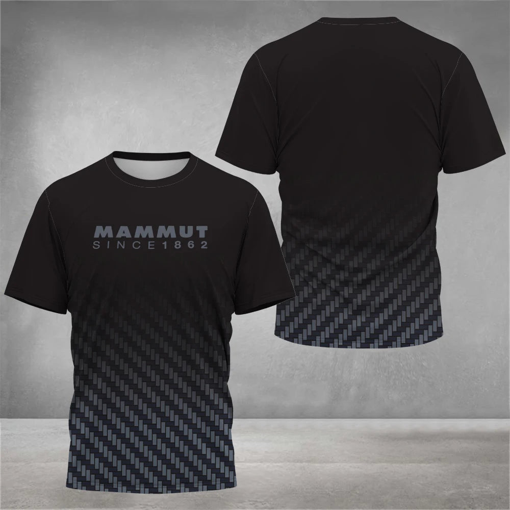 Men's outdoor hiking T-shirt 3D printed design rock climbing cross-country running Drifit camping clothes fashionable 6