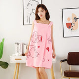 Women’s Wearable Plush Bath Skirt