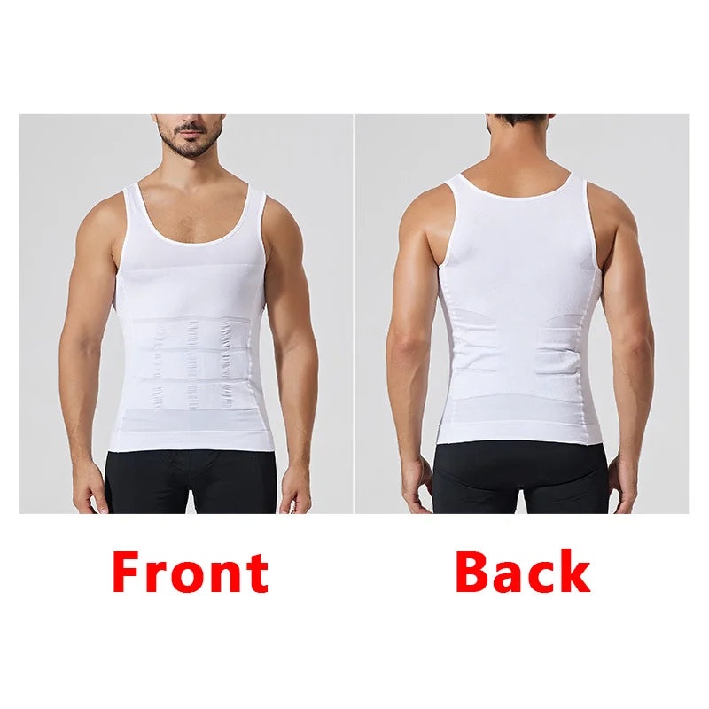 Men's Body Shaper Compression Vest | Slimming Undershirt & Waist Trainer for Belly Control 3