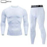 2pcs Men Compression Sportswear Suit GYM Tight Sports Yoga Sets