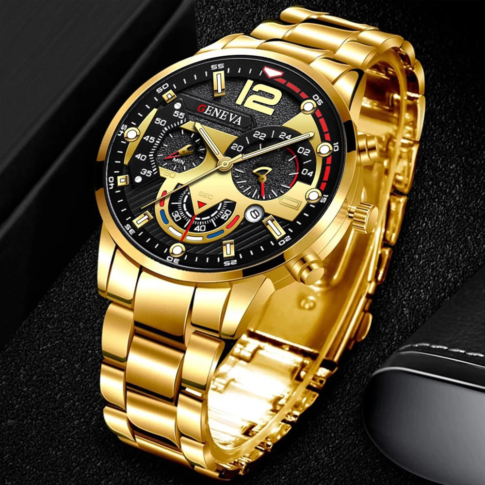 Men Business Watches Fashion Steel Band Male's Quartz Watch Relogio Masculino Reloj Hombre 4