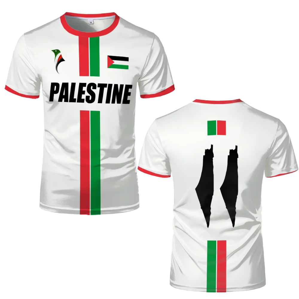 2025 New Palestine Football T-shirts Summer  Men's And Women Palestinian Jersey Gaza Kid's Tees Gifts Wholesale Unisex T Shirt 2