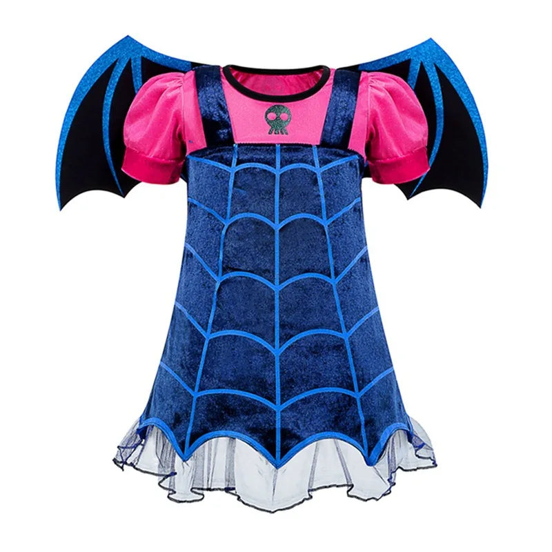 2025 Girls Halloween Cosplay Ghost Bride Dress Kids Carnival Party Children Gothic Vampire Costume Dress Clothing 6