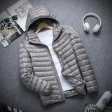 New Autumn And Winter Down Jacket Men's Fashion Hooded Super Light Warm Slim Coat Down Jacket Men's Coat 5