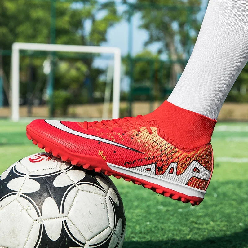 Men Soccer Shoes Outdoor Professional Training Football Boots Unisex Turf Futsal Match Soccer Cleats Grass Non-slip Breathable 4