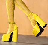 New Fashion Women Pumps Retro Mary Janes Chunky Heels Sandals Spring Platform Dress Party Wedding Basic Shoes 3