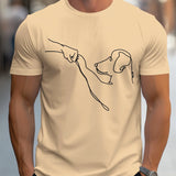 Funny Dog Print Cotton T-Shirt