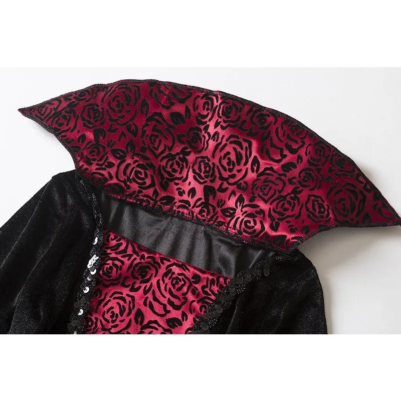 2-15Y Girl Vampire Halloween Dress for Kid Ghost Bride Gothic Cosplay Vampire Costume Kids Carnival Party Clothes Party Gifts 4