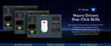 ATTACK SHARK X11 Wireless Gaming Mouse with Charging Dock PixArt PAW3311 Gaming Sensor, BT/2.4G Wireless/Wired