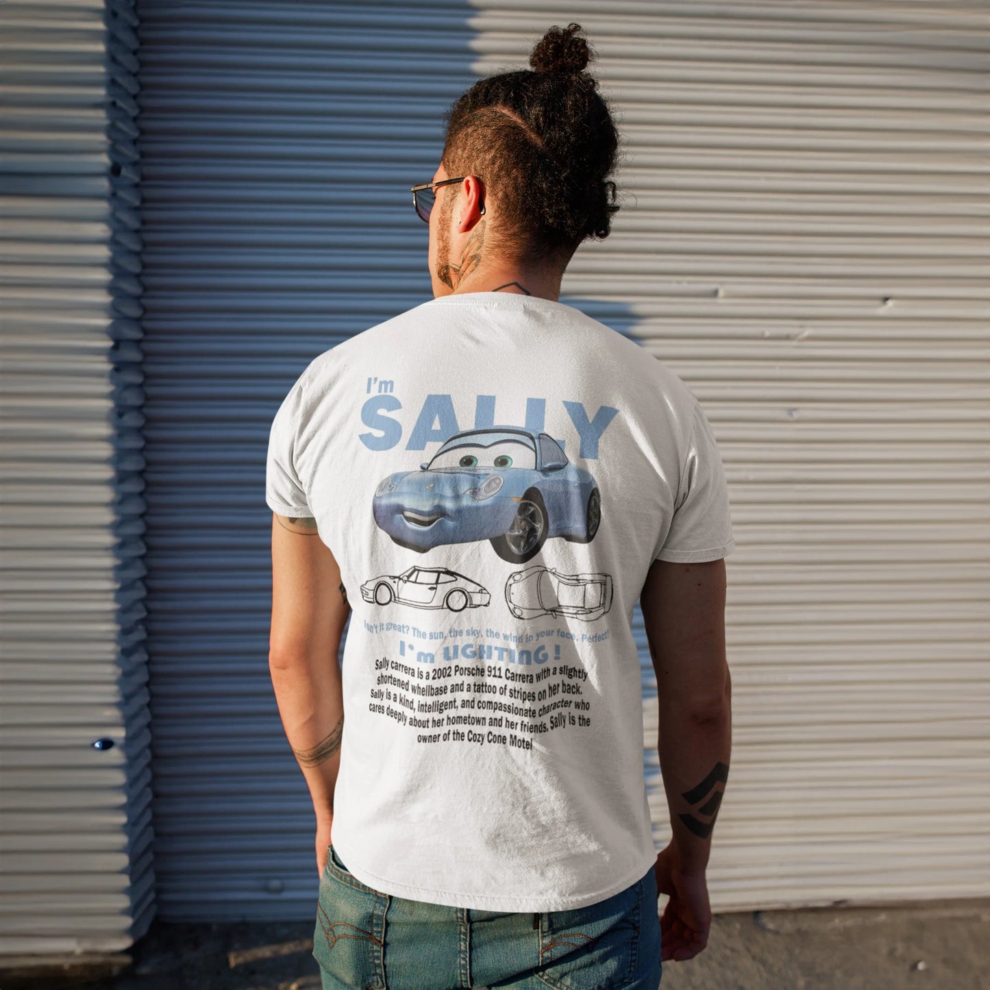 Men Sally I'm Lightning Cars T Shirts Mcqueen Cotton Clothing Creative Short Sleeve Round Collar T-Shirt Plus 2