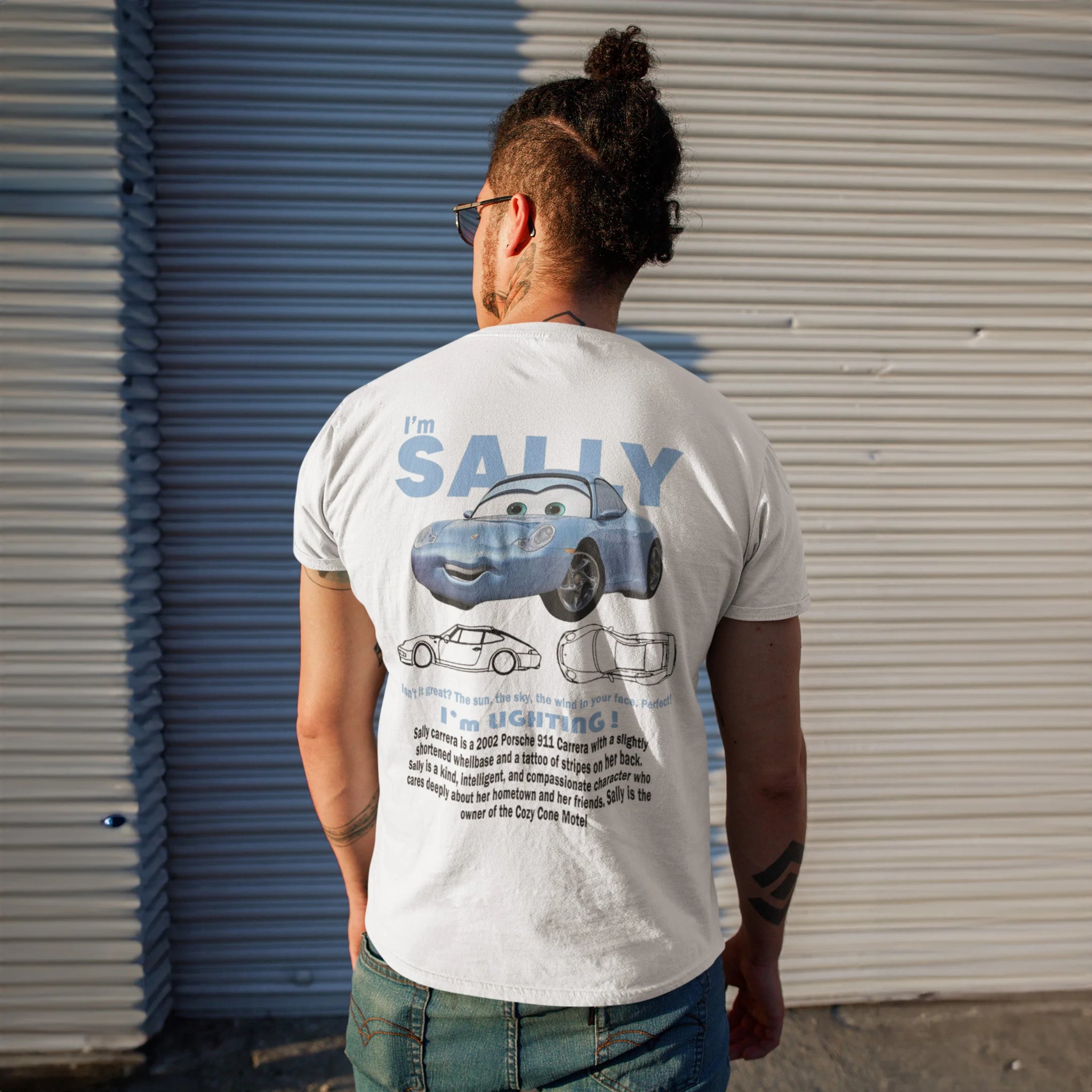 Men Sally I'm Lightning Cars T Shirts Mcqueen Cotton Clothing Creative Short Sleeve Round Collar T-Shirt Plus 2