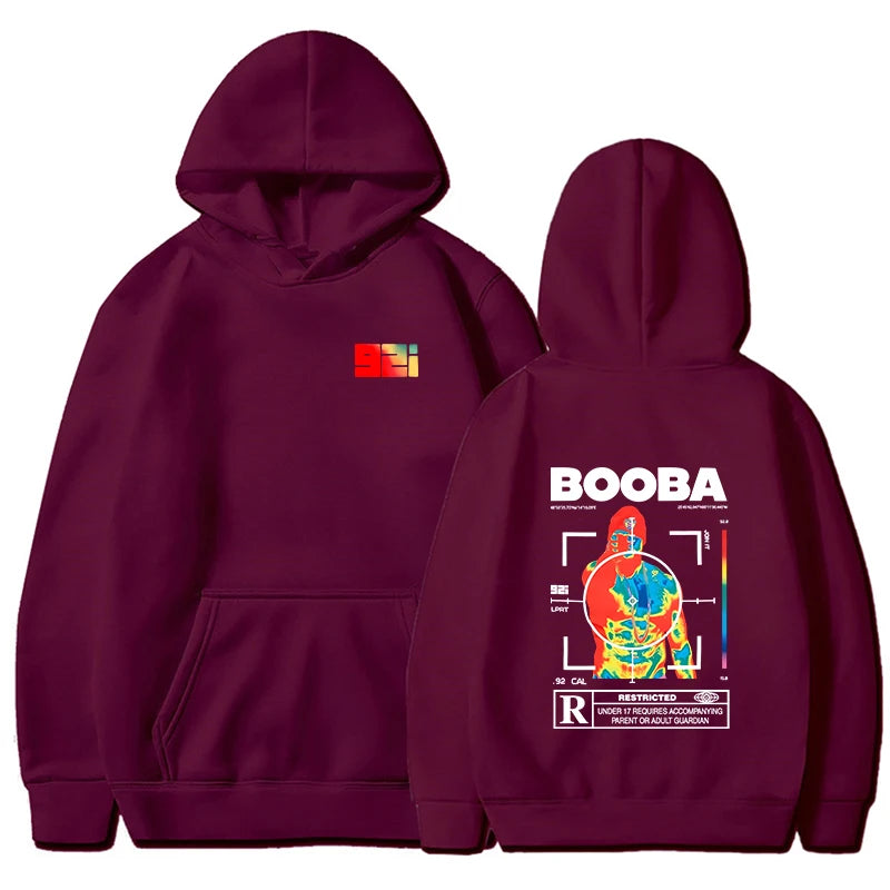 B2O Hoodies Men's Stylish Printed Long Sleeve Sweatshirts Women's Casual Harajuku Street Style Sweatshirts Pullovers Sudaderas