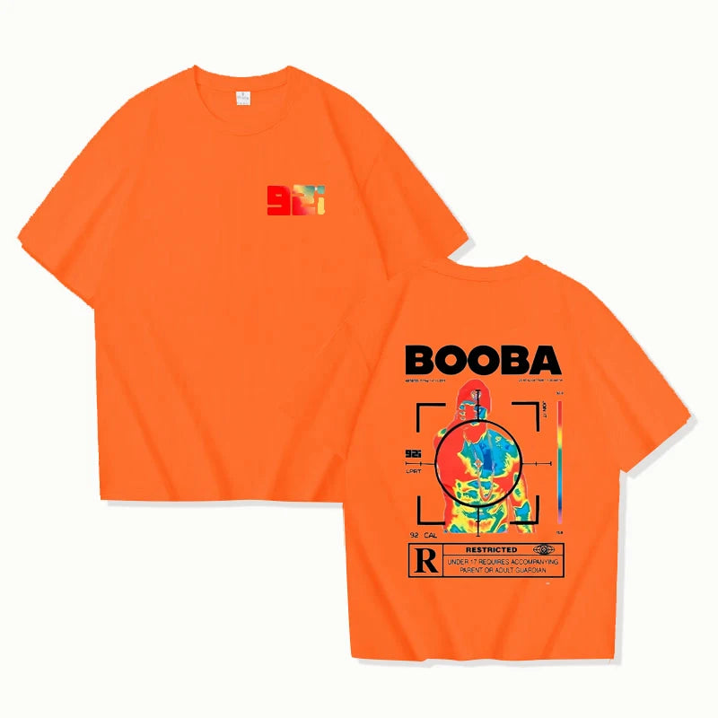 B2O T-shirts Men Fashion BOOBA Printed Short Sleeve T Shirt Women Casual Harajuku Streetwear Tee Tops 2