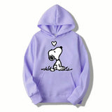 American Cartoon Comics Snoopy Hoodie Women Man Pullover Tops Spring Autumn Men  2024 New Casual Couple Sweatshirt Clothing 6