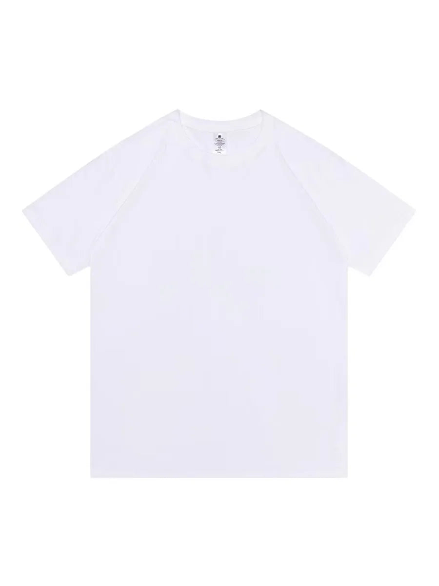 Bornladies Summer 100% Cotton Women's T-shirt Bottoming Basic Fashionable Solid Lady Short Sleeve Loose Tops Shirts 230g/㎡ Tops 5